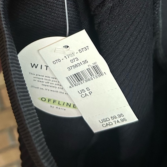 NWT OFFLINE By Aerie Seamless Cable High Waisted Legging 7/8 Size Small - Picture 7 of 7